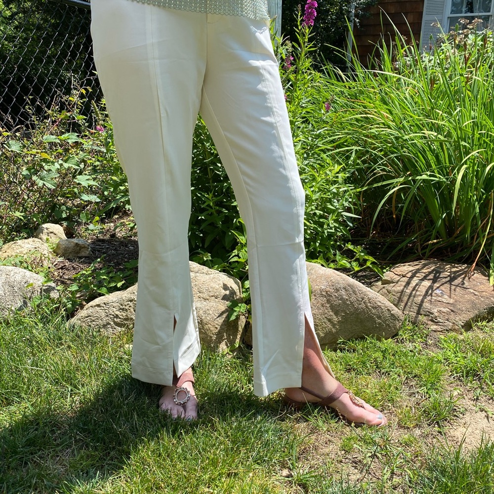 White Split Pant